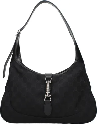 Gucci Borsa a tracolla Gucci Jackie Donna Tessuto Nera