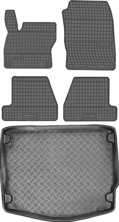 OEM Juego De Alfombrillas De Goma Para Coche Y Maletero Para Ford Focus Iii Hatchback (2010-2018)