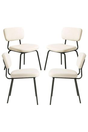 Regalos Miguel Packs Sillas Comedor - Pack 4 Sillas Liora Terciopelo - Beige