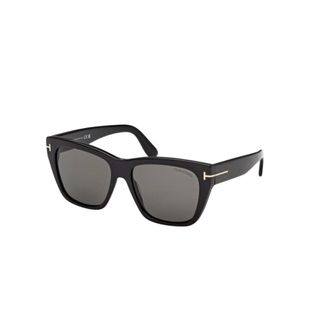 Tom Ford Sunglasses, female, Black, Size: 55 MM Flynn-02 Sunglasses