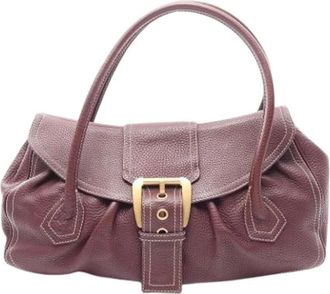Celine Pre-owned Vintage Shoulder Bag - Dames - Vintage Schoudertas - Rood - ONE Size - Leer - Vintage