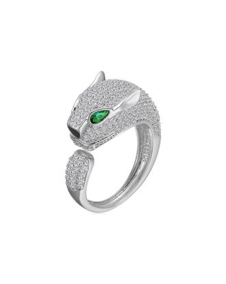 Rachel Glauber 14K Plated Cz Band Ring