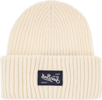MC2 Saint Barth Berry logo-patch beanie hat - women - Wool/Nylon/Viscose/Cashmere - One Size - White