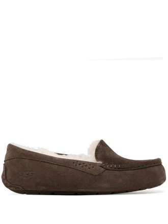 UGG Dakota shearling-lined loafers - women - Lamb Skin/Lamb Fur/Lamb Fur/Rubber - 6 - Brown