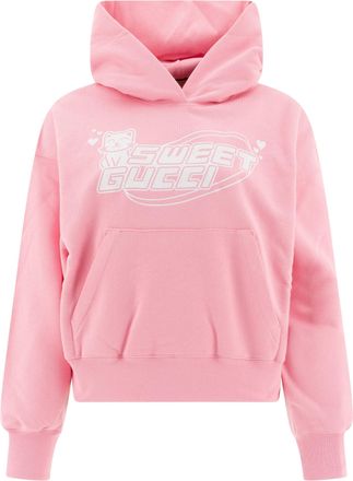 Gucci Womens Sweatshirts - Light Pink Cotton - Size X-Small