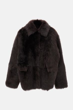 Desa Giacca Boxy Reversibile In Pelliccia