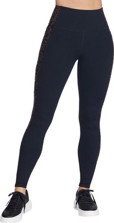 Skechers Womens Gowalk FL HW Cheetah Legging Brown