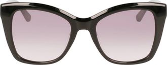 Calvin Klein Grey Gradient Butterfly Ladies Sunglasses CK22530S 001 53