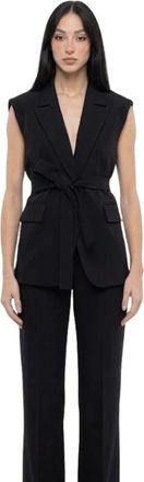 Kaos Gilet sartoriale - - Jackets - Donna - Nero - XS