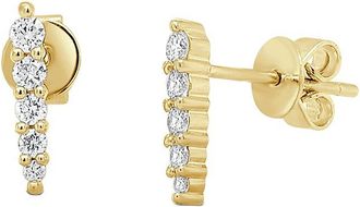 Sabrina Designs 14K 0.21 Ct. Tw. Diamond Climber Earrings