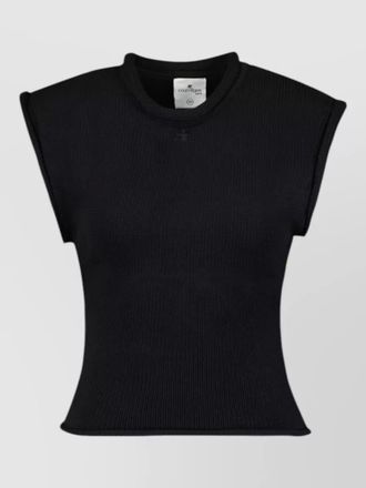 Courr&egrave;ges cotton tank top