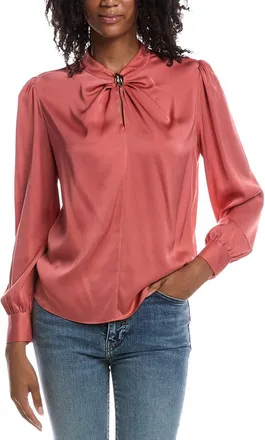 Elie Tahari The Valentine Silk-Blend Blouse
