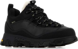 UGG Womens Black Canvas And Leather Metrotrek Sneakers Charcoal