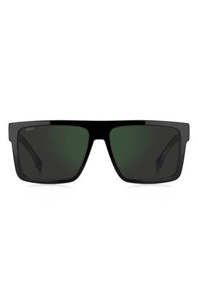 BOSS 58mm Sunglasses in Black/Gyhc Gnsp Ar at Nordstrom