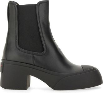 Marni Block Heel Calf Leather Boots