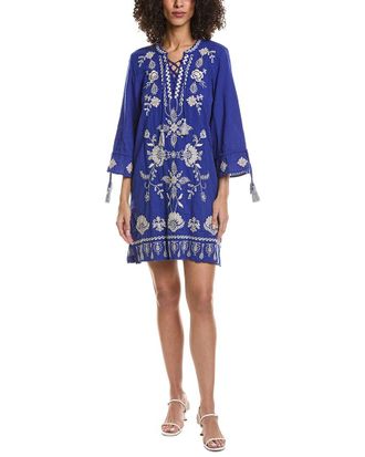 Johnny Was Tie Front Kimono Sleeve Dress