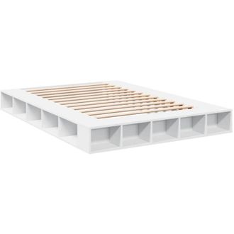 vidaXL Bed Frame without Mattress White 140x200 cm Vidaxl