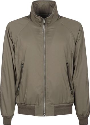 Tom Ford Cashmere-Gevoerde Blouson - Heren - Bomber jackets - Groen - L - Polyester - Jassen