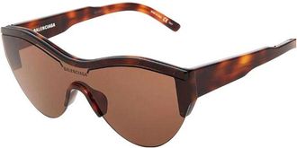 Balenciaga Brown acetate Ski Cat sunglasses