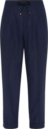 Brunello Cucinelli Pantaloni in lino - Blu