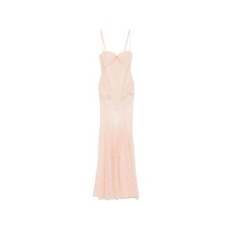 Elisabetta Franchi Lace Maxi Dress