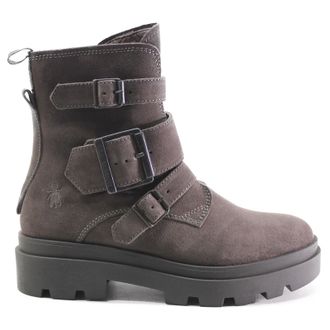 FLY London JEDA817FLY Suede Womens Mid Calf Boots - Grey - Size:UK 8