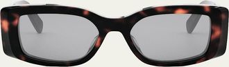 Celine Triomphe Acetate Rectangle Sunglasses