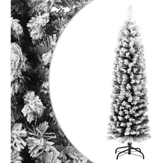 vidaXL Rbol De Navidad Artificial Verde Con Nieve Pvc 150 Cm Vidaxl