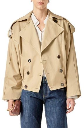 English Factory Double Breasted Trench Coat in Beige at Nordstrom, Size X-Small