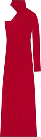Courr&egrave;ges Wikkel Jersey Jurk - Dames - Maxi kleedjes - Rood - S - Kleedjes