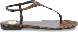 Saint Laurent Cassandra Logo Sandals