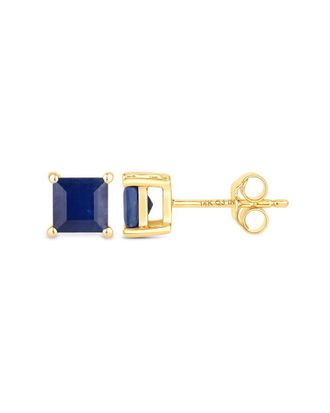Diana M. Jewels 14K 1.26 Ct. Tw. Blue Sapphire Earrings