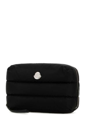 Moncler Womens Black Fabric Beauty Case 999 Accessory