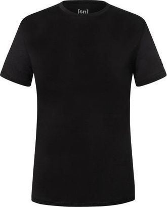 super.natural Sierra 140 Tee T-Shirt für Herren | schwarz