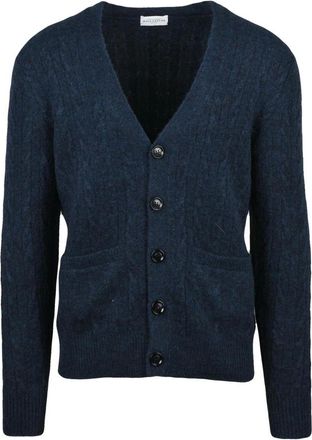 Ballantyne Truien & Vesten, Heren, Blauw, L, Wol, Cardigan met knopen