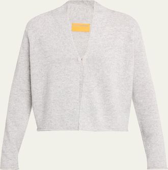 Guest In Residence Stealth Cashmere-Linen Cardigan
