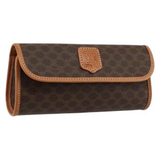 Celine Pre-owned Clutches, female, Brown, Size: ONE SIZE Pre-owned Vintage Pouch