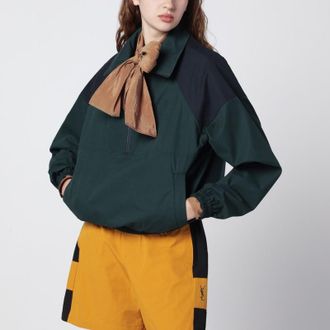 Saint Laurent Cassandre color-block cotton jacket