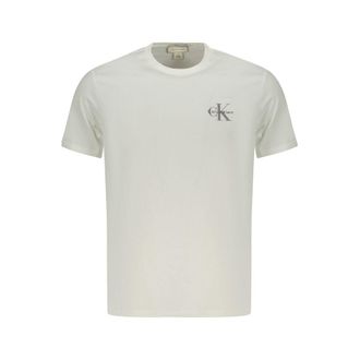 Calvin Klein Witte Katoenen heren T-shirt