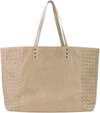 Bottega Veneta Pre-owned Tote Bags, female, Beige, Size: ONE SIZE Pre-owned Vintage Tote Bag
