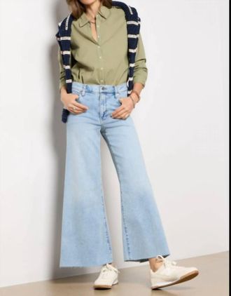 Frame Denim Le Palazzo Crop Jean In Tribute