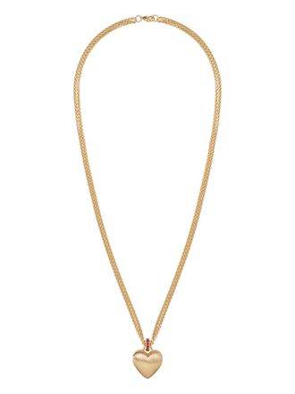 Roxanne Assoulin mini Florentine Heart-pendant necklace - Gold