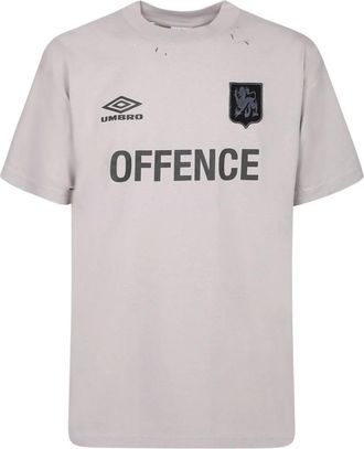 Umbro T-shirt met logo-print - Heren - T-shirts - Grijs - S - Katoen - Tops