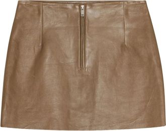 Remain Dames, Rokken, Beige, Maat: XS Leer