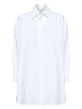 Givenchy buttoned asymmetric shirt - women - Cotton - 36 - White