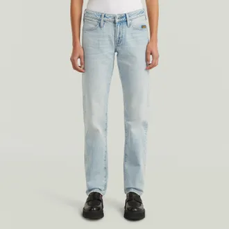 G-Star Straight-Jeans G-STAR Lennoxx Slim Straight Wmn, Damen, Gr. 26, L&auml;nge 30, sun faded blau galena, Denim/Jeans, Obermaterial: 99% Baumwolle, 1% Elasthan