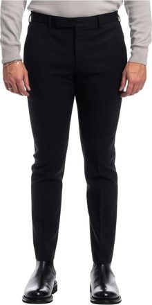 PT01 Slim Fit Pantalone - Heren - Skinny broeken - Zwart - L - Wol - Broeken
