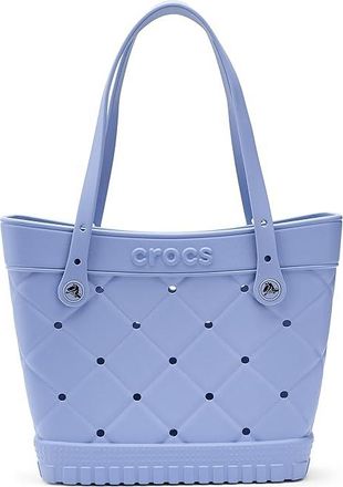 Crocs Medium Tote With Quilted Look Handbags Blue Haze, Synthetic