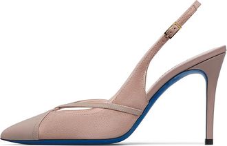 Loriblu Slingback - Dames - Pumps - Beige - 37 EU - Leer - Schoenen