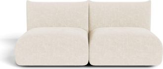 Sia Home Sof&aacute; modular de terciopelo chenilla